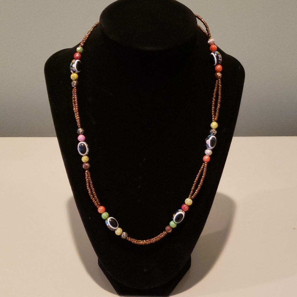 Multicolored beaded necklace